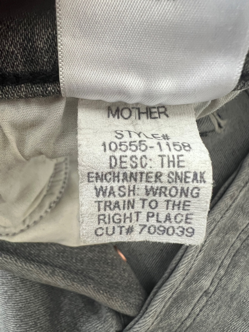Mother The Enchanter Sneak Jean In Wrong Train To The Right Place Size 25 - Picture 11 of 16